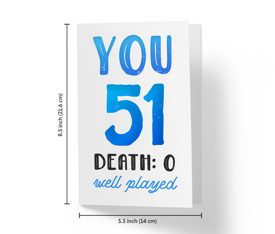 You vs. Death | 51st Birthday Card