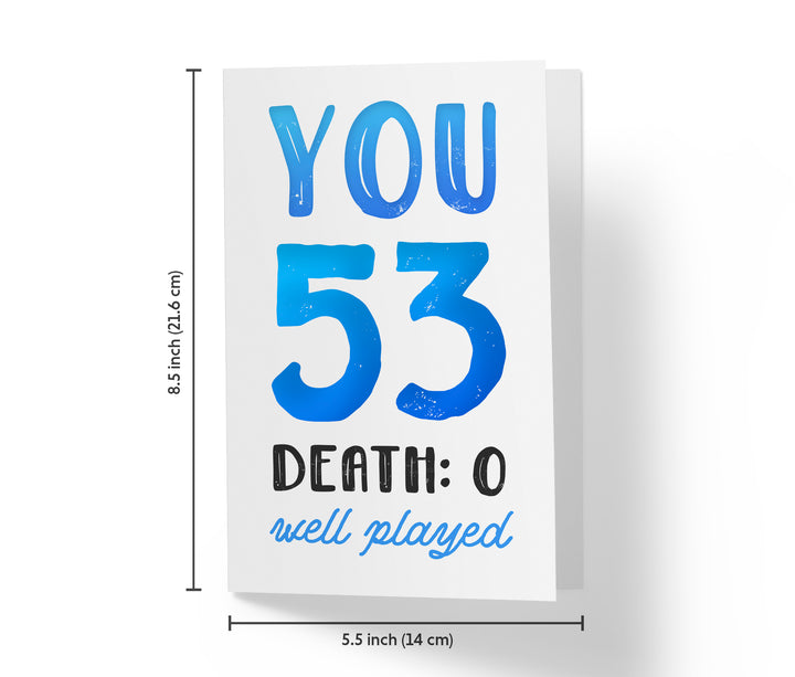 You vs. Death | 53rd Birthday Card