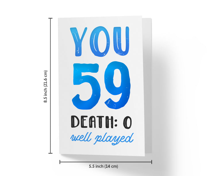 You vs. Death | 59th Birthday Card