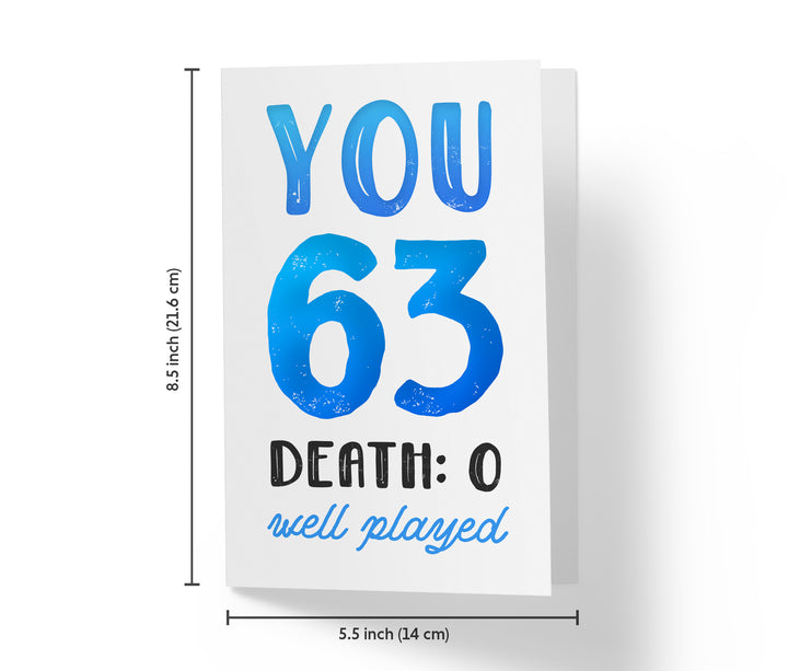 You vs. Death | 63rd Birthday Card