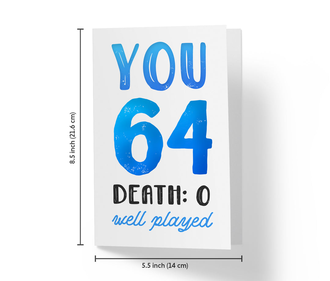 You vs. Death | 64th Birthday Card