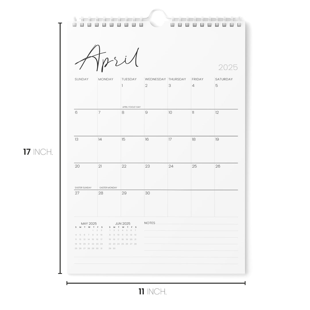 Cursive Calendar 2024 | 18 Months | 11x17