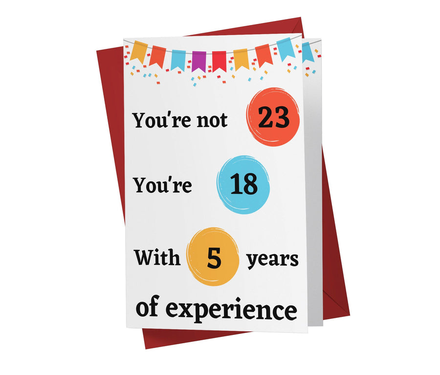 Years Of Experience | 23rd Birthday Card - Kartoprint