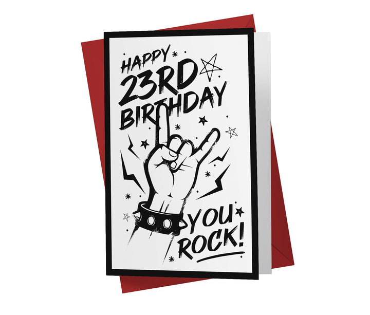 You Rock | 23rd Birthday Card - Kartoprint