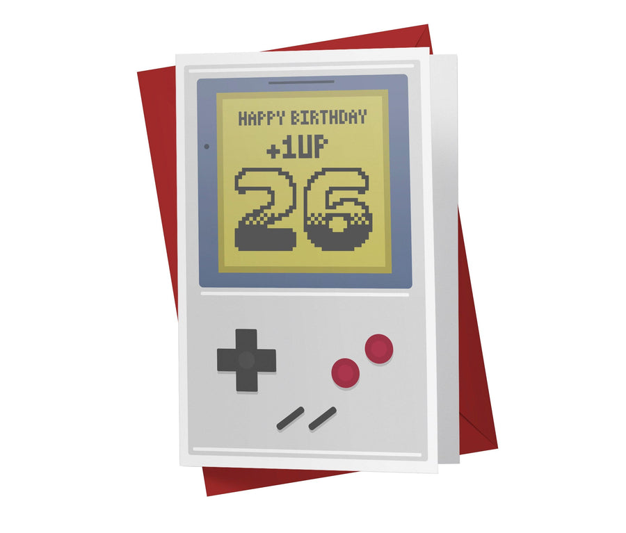 Gaming Level Up | 26th Birthday Card - Kartoprint