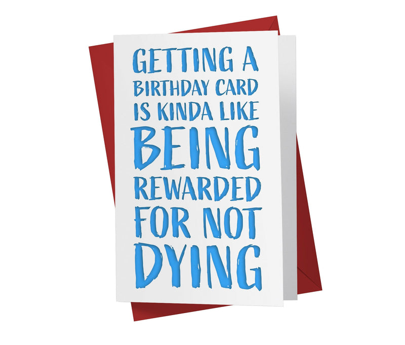 Being Rewarded For Not D*ing | Funny Birthday Card - Kartoprint