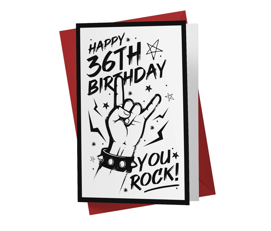 You Rock | 36th Birthday Card - Kartoprint