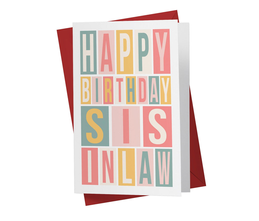 Happy Birthday Sister-in-law | Sweet Birthday Card - Kartoprint