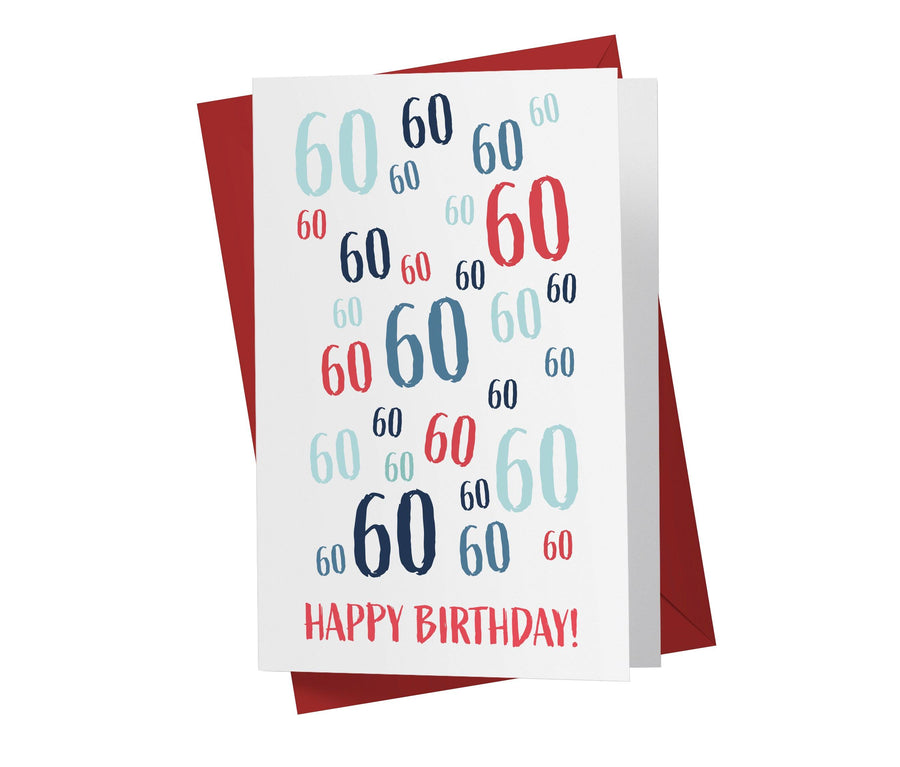 Age Is Just a number | 60th Birthday Card - Kartoprint