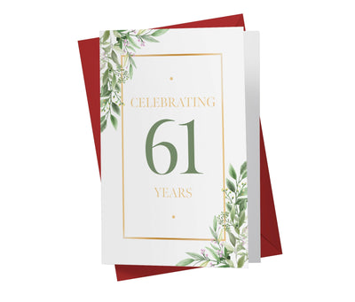 Eucalyptus | 61st Birthday Card - Kartoprint