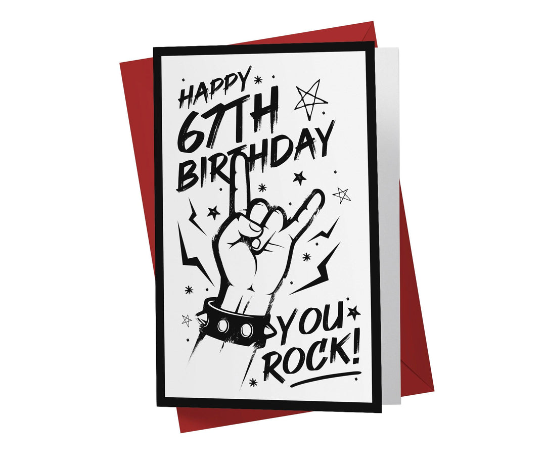 You Rock | 67th Birthday Card - Kartoprint