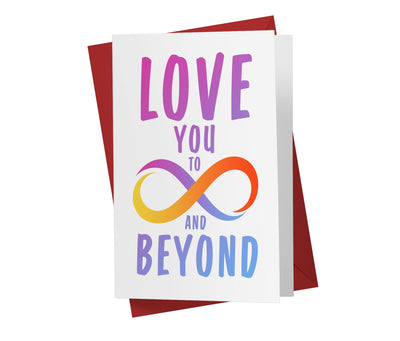 Love You To Forever And Beyond - Sweet Birthday Card - Kartoprint