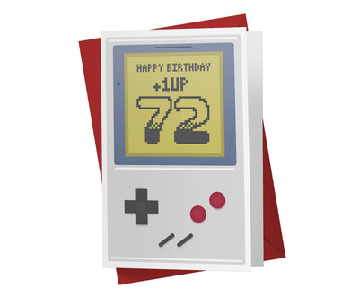 Gaming Level Up | 72nd Birthday Card - Kartoprint