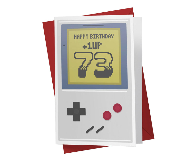 Gaming Level Up | 73rd Birthday Card - Kartoprint