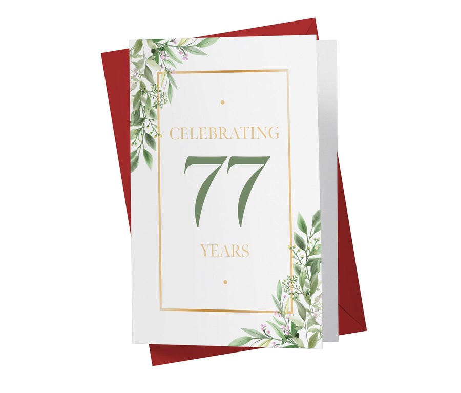 Eucalyptus | 77th Birthday Card - Kartoprint