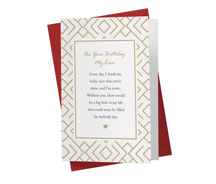 Every Day, I Thank My Lucky Stars That You're Mine | Sweet Birthday Card - Kartoprint