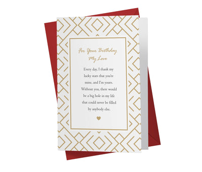 Every Day, I Thank My Lucky Stars That You're Mine | Sweet Birthday Card - Kartoprint
