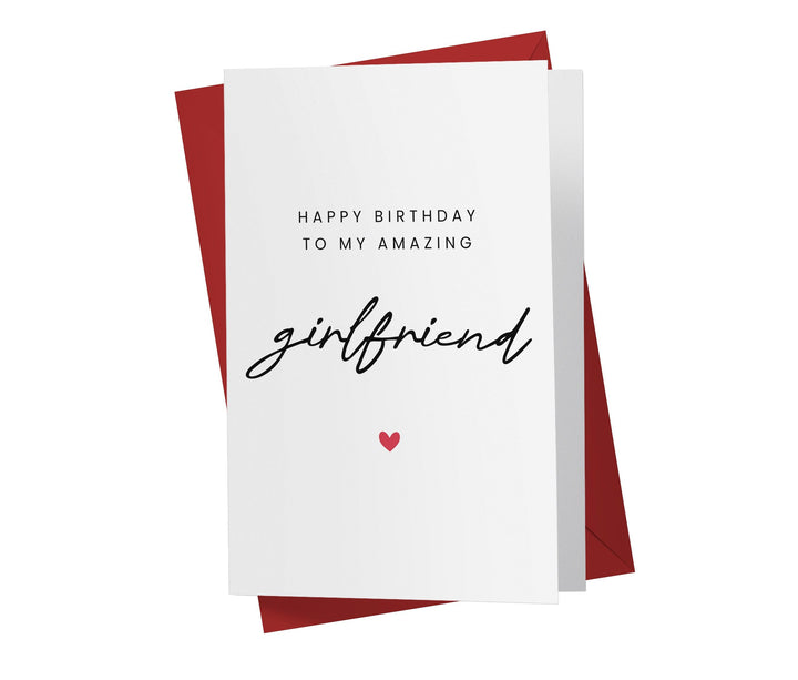 Happy Birthday to My Amazing Girlfriend | Funny Birthday Card - Kartoprint