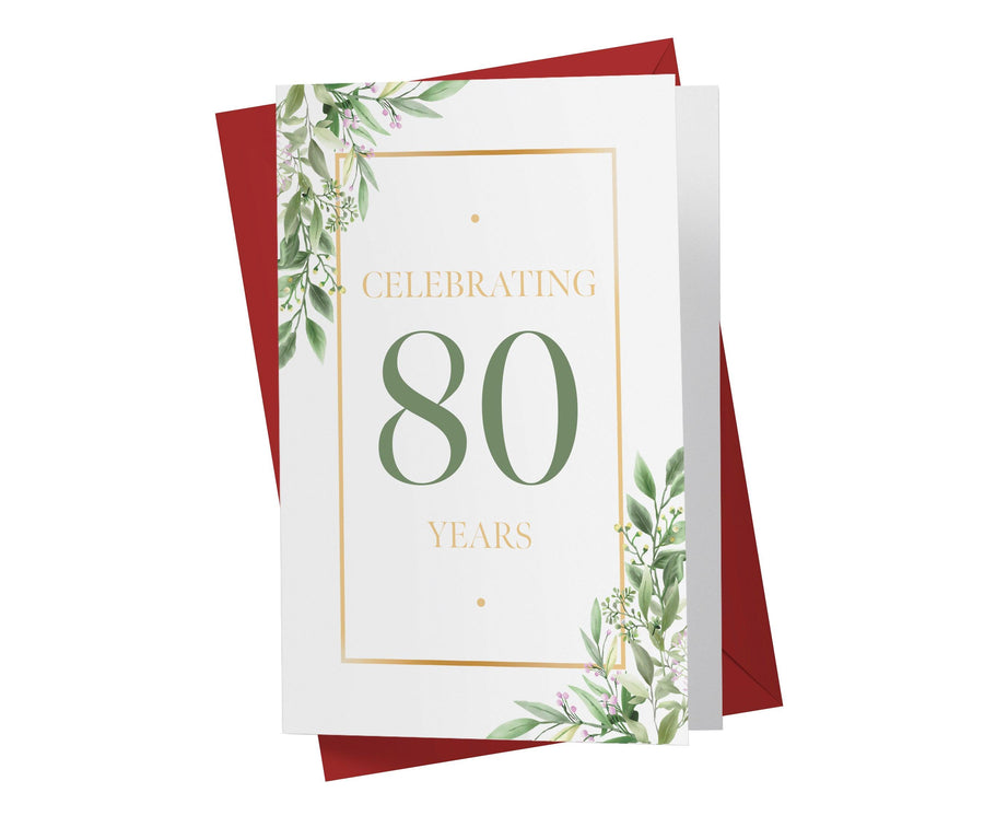Eucalyptus | 80th Birthday Card - Kartoprint