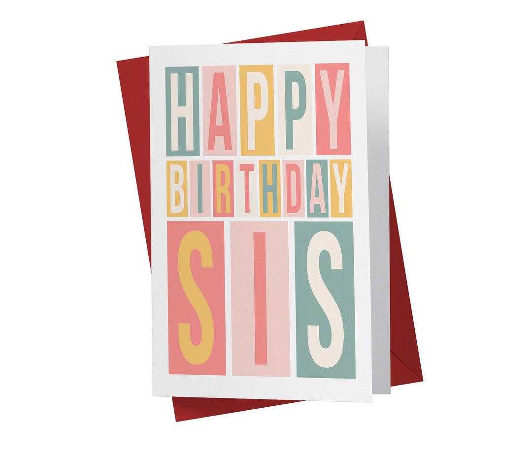 Happy Birthday Sis | Sweet Birthday Card - Kartoprint