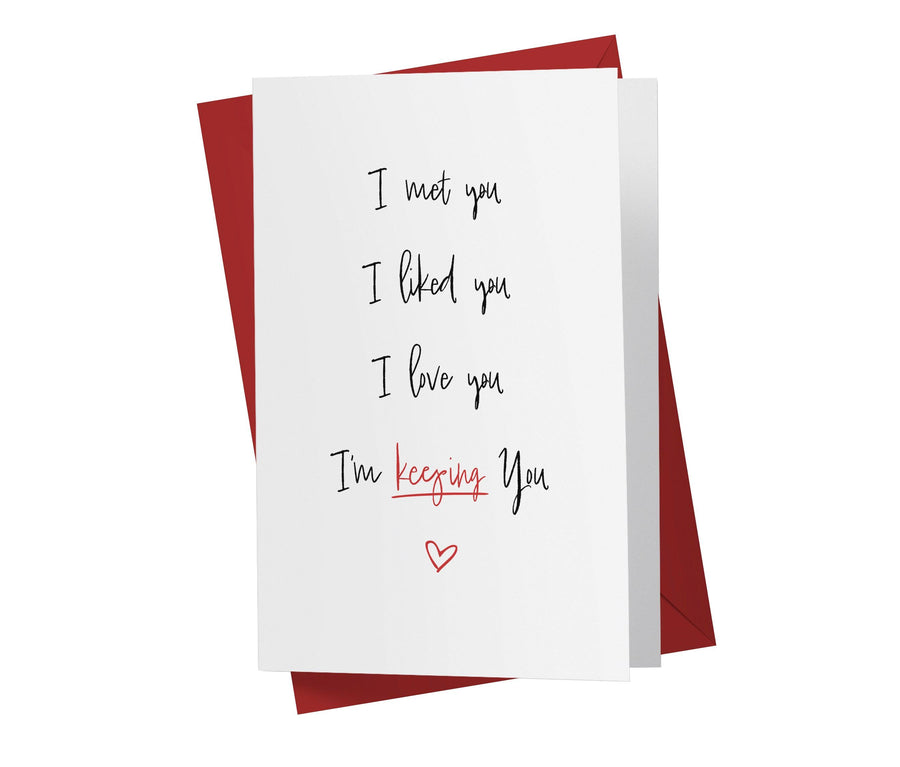 I'm Keeping You | Sweet Birthday Card - Kartoprint