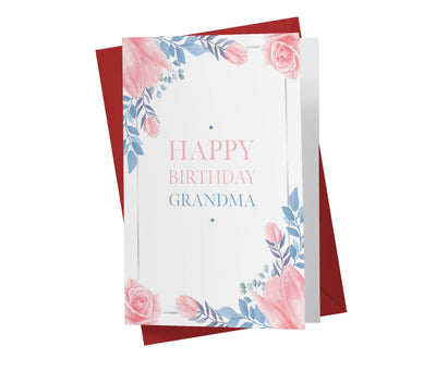 Blue Flower Grandma | Sweet Birthday Card - Kartoprint