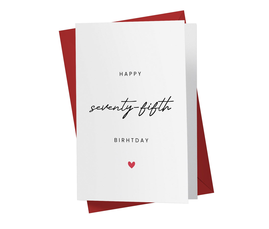 Happy Seventy-Fifth Birthday | 75th Birthday Card - Kartoprint
