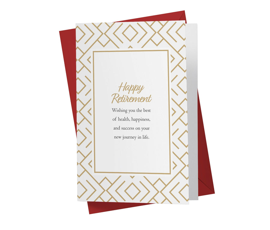Happy Retirement - Whising You The Best Of Health, Hapiness, And Success - Sweet Retirement Card - Kartoprint