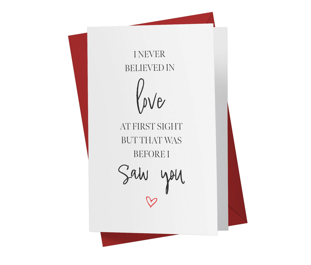 Love At First Sight, Valentine Card | Sweet Birthday Card - Kartoprint