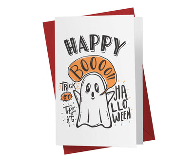 Trick or Treat Ghost | Halloween Greeting Card - Kartoprint