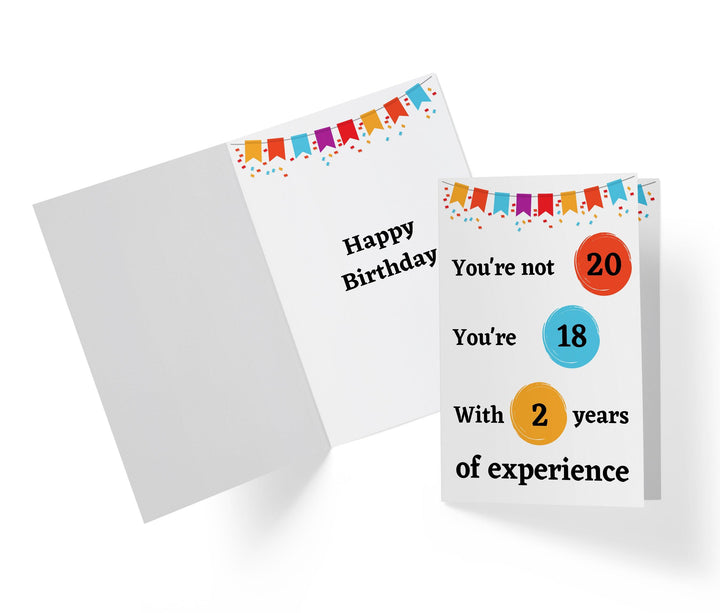 Years Of Experience | 20th Birthday Card - Kartoprint