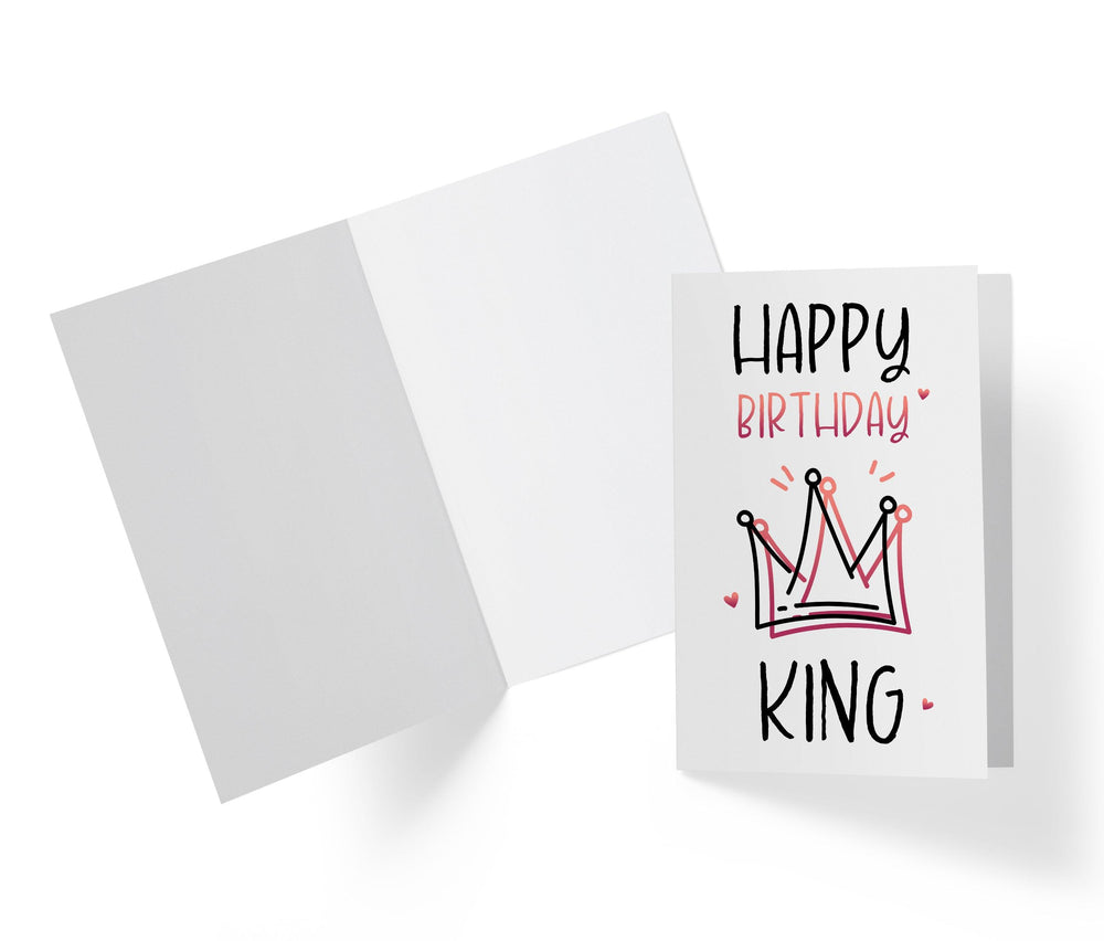 Happy Birthday King - Sweet Birthday Card - Kartoprint