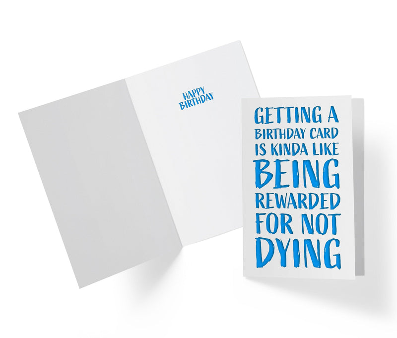 Being Rewarded For Not D*ing | Funny Birthday Card - Kartoprint