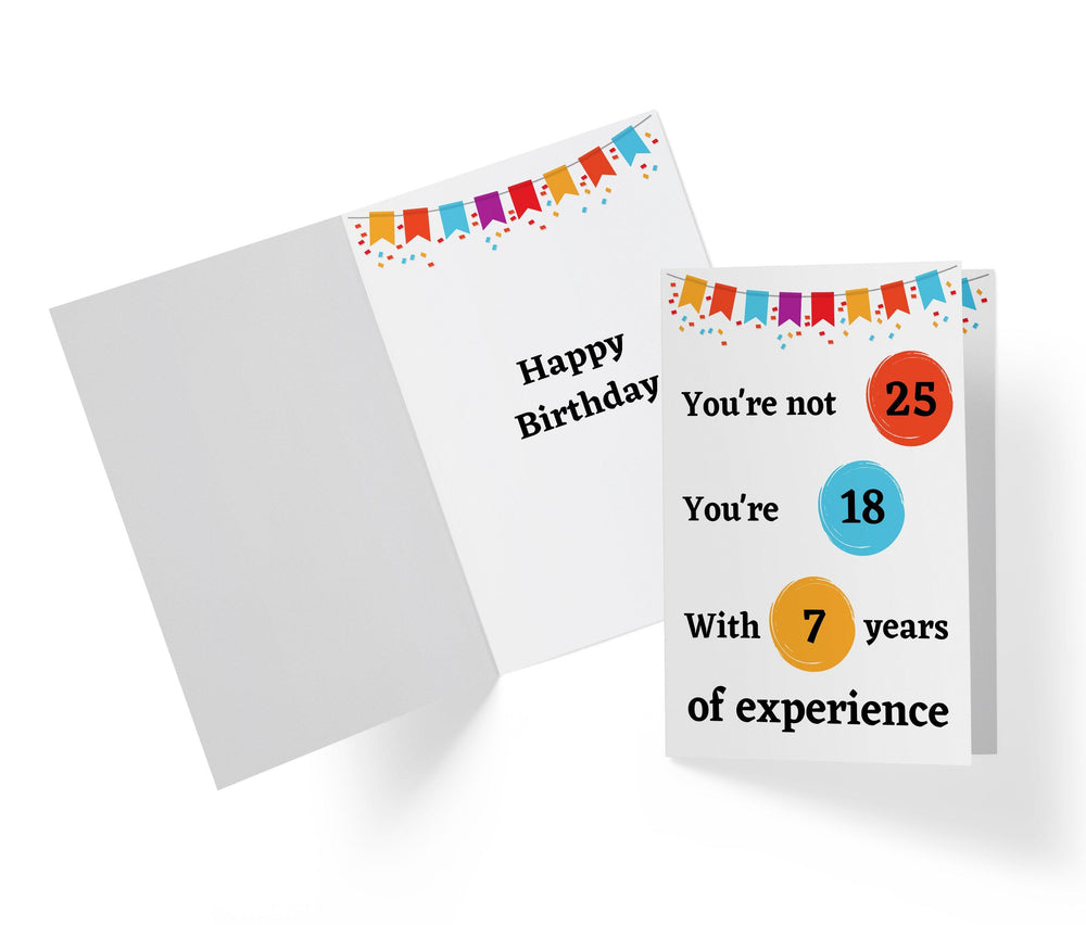 Years Of Experience | 25th Birthday Card - Kartoprint
