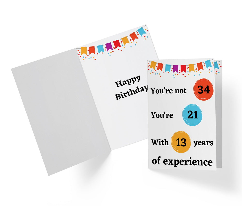 Years Of Experience | 34th Birthday Card - Kartoprint