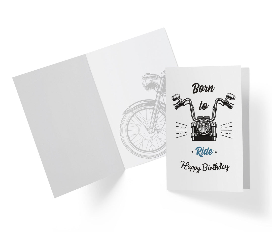 Born To Ride | Motorcycle Birthday Card - Kartoprint