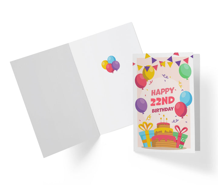 Classic Birthday Card | 22nd Birthday Card - Kartoprint