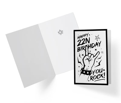You Rock | 22nd Birthday Card - Kartoprint