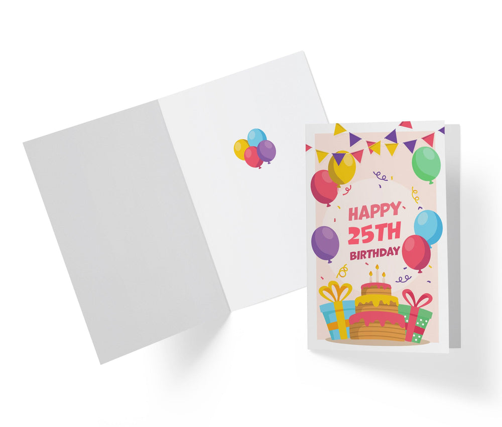 Classic Birthday Card | 25th Birthday Card - Kartoprint