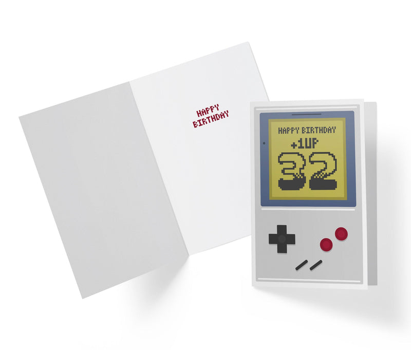 Gaming Level Up | 32nd Birthday Card - Kartoprint