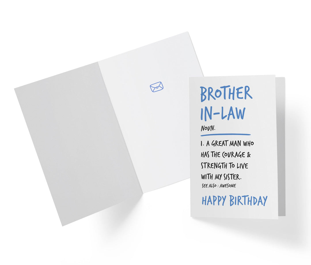 Brother-in-law Description | Funny Birthday Card - Kartoprint