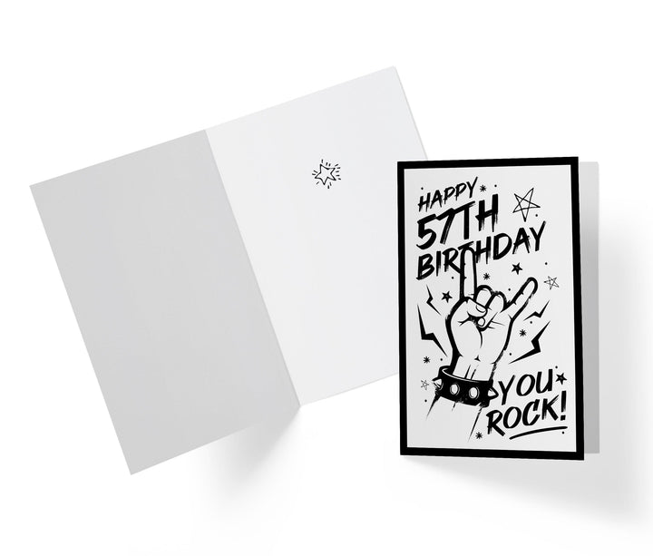 You Rock | 57th Birthday Card - Kartoprint