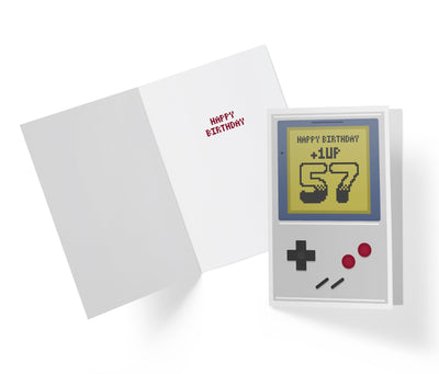 Gaming Level Up | 57th Birthday Card - Kartoprint