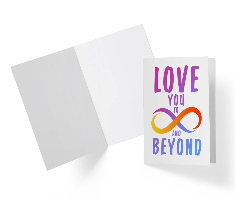 Love You To Forever And Beyond - Sweet Birthday Card - Kartoprint