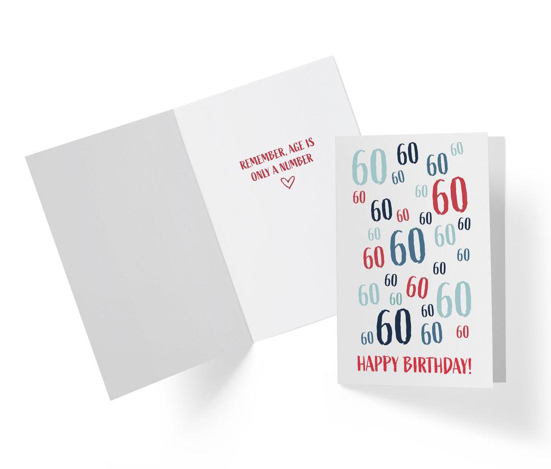 Age Is Just a number | 60th Birthday Card - Kartoprint