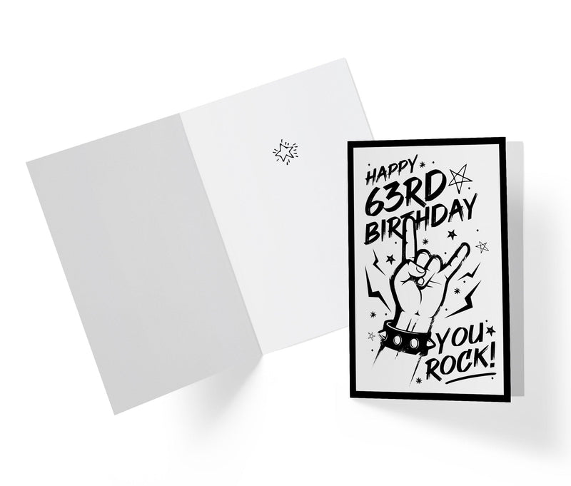 You Rock | 63rd Birthday Card - Kartoprint