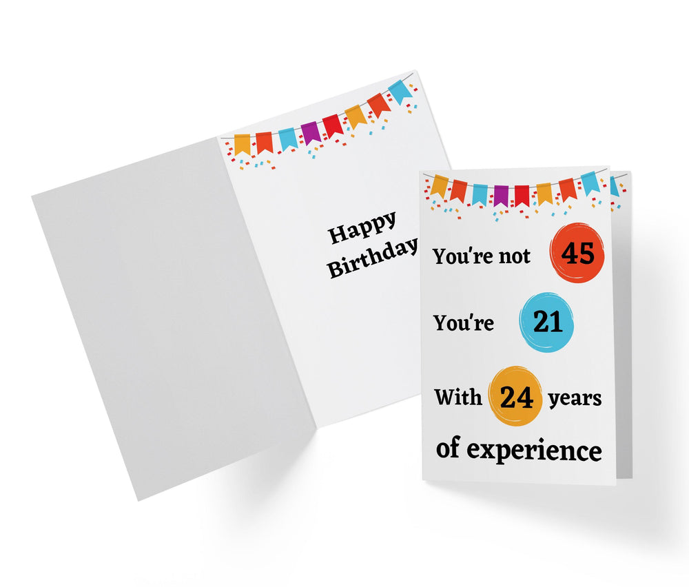 Years Of Experience | 45th Birthday Card - Kartoprint