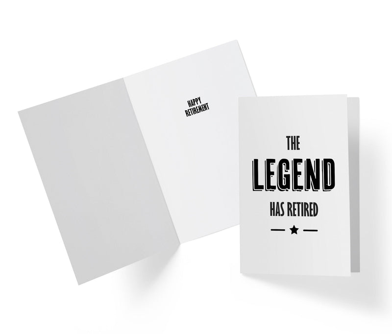 Retired Legend | Funny Retirement Card - Kartoprint