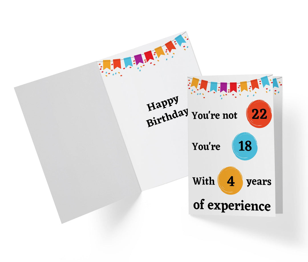 Years Of Experience | 22nd Birthday Card - Kartoprint