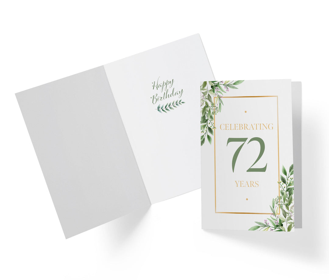 Eucalyptus | 72nd Birthday Card - Kartoprint
